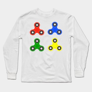 fidget spinner stickers (colored) Long Sleeve T-Shirt